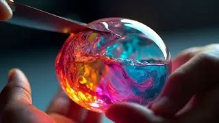 Glass Object Cutting ASMR | Relax and Unwind with Soothing Sound