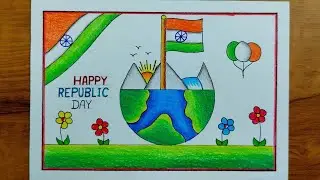 Republic Day Easy Drawing/Republic day drawing/Republic day drawing easy steps 