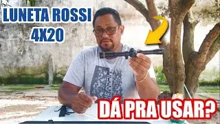 Teste de agrupamento com carabina black hawk e luneta Rossi 4x20