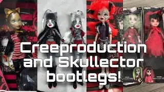 WEIRD MONSTER HIGH FAKES! Bootleg Creeproduction and Skullector dolls and figures!
