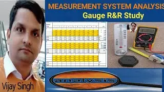 Gauge R&R ( Repeatability & Reproducibility) Study for Variable Gauge - Practically By Vijay Sir..
