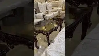 Victoria style wooden luxury chinioty sofa set | rivayat furniture #rivayatfurniture