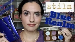 Stila Holiday 2019 Blue Realm Eyeshadow Palette | Swatches + 2 Tutorials