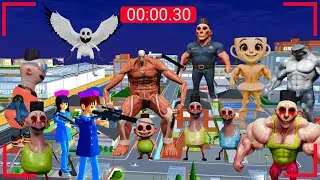 Yuta Mio dan HAMOOD HABIBI Menjadi Polisi Melawan Semua Monster di Kota🔥 | Sakura School Simulator