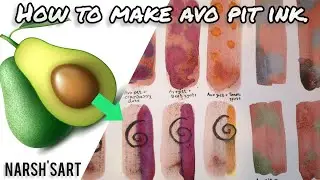 How to make avocado seed ink or paint🥑