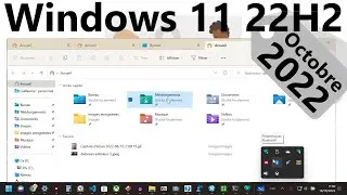 Nouveaut&eacute;s Windows 11 d'octobre 🆕 Onglets dans l'explorateur, d&eacute;bordement de la barre des t&acirc;ches...