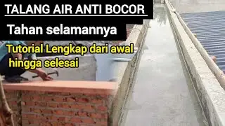 cara membuat talang cor 