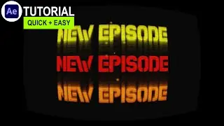 WandaVision Old Text Animation Tutorial | After Effects | No Plugin | FREE TEMPLATE  | Roy Creations