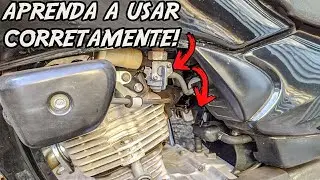AFOGADOR E TORNEIRA DE COMBUSTÍVEL DA CG 125 FAN!