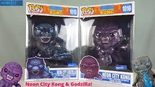 Обзор Neon City Kong & Godzilla Funko Pops!