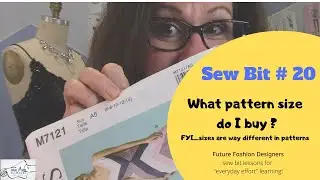 Pattern sizes on a sewing pattern, what size to choose?