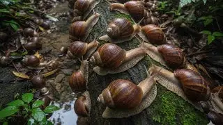 After the Rain: Snail Feast in the Backyard (Wet Wildlife Encounters)