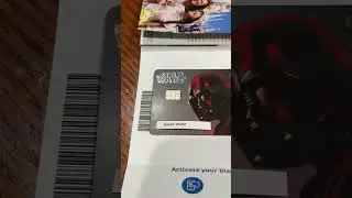 Chase Disney - Darth Vader Debit Card Unboxing #chase #disney #starwars #darthvader #disneydebit
