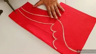 Paithani saree blouse back neck design || blouse || cutting and stitching back neck blouse design