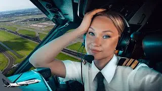BOEING 737 Epic LANDING Amsterdam Schiphol Airport RWY06 | Cockpit View | Life Of An Airline Pilot