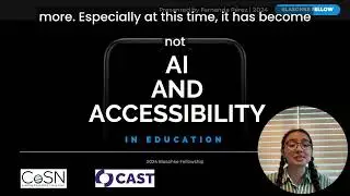 AI and Accessibility in Education: Introduction