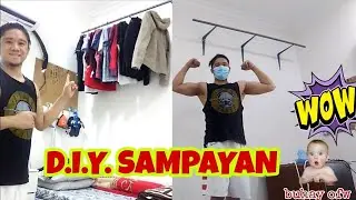 DIY CLOTHES RACK ON THE WALL / SAMPAYAN
