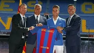 Presentation of Denis Su&aacute;rez as an FC Barcelona player