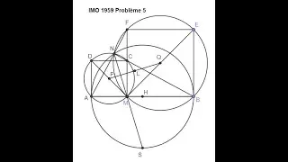 444. IMO 1959 Probl&egrave;me 5-Deux carr&eacute;s, deux triangles et trois cercles