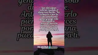 Las disculpas sobran cuando el da&ntilde;o est&aacute; hecho/ Frases para reflexionar #frases