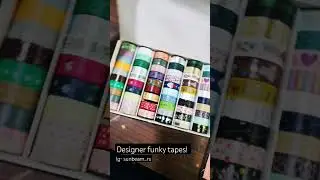 Funky tapes unboxing! #unboxing #unboxingvideo #decoration #tapeart #creative #trending #decorating