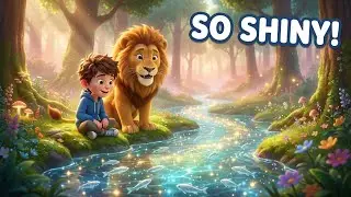 The Sparkling Stream 🌊✨ | Lion & Boy Adventure