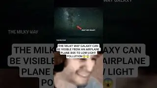 Milky way galaxy visible from sky by Airplane✈️#shorts#facts#ytshorts #viralvideo#milkyway#trending