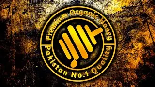 Logo Making  PixelLab | Premium Organic Honey | Logo Design