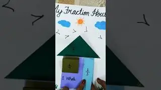 ✨Fraction House 🏠#art #song #viral #painting #artwork #activity #maths #fraction #fractionactivity