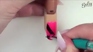 Gel II Matte Stripe Nail Art