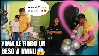 YOVA Le R0b0 Un Bes0 A MANU Frente A Todos😍Asi Reaccionó MANU Al Bes0‼️Todos Quedamos Boca Abiert4😱