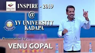 Inspiring Speech by Venu Gopal | Yogi Vemana University Kadapa | Venu's Positive Channel