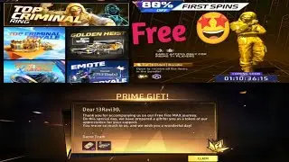 Golden Criminal Bundle Free Spin 🤩 Special Prime Lv Up Rewards 💎🤑 Free B.Pass | Garena Free Fire 🔥