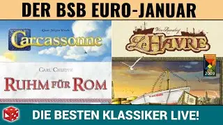 Euro Klassiker im Januar: Carcassonne, Ruhm für Rom und wer weiß was sonst noch?