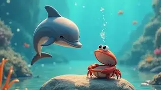 The kind Dolphin 🐬| interesting Dolphin story | kids moral story #bedtimestories #animation #video