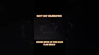 NAVY DAY CELIBRATION 2024: Drones show at puri Blue Flag Beach #indian #navy #navyday #puri