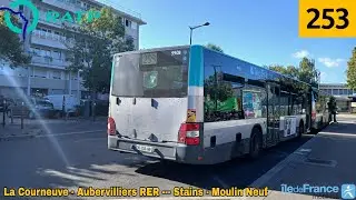 Bus 253 RATP - MAN Lion’s City €6 N°9908  La Courneuve - Aubervilliers RER --- Stains - Moulin Neuf