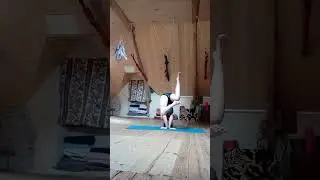 posture sur la tête 8 jambes écartées prasarita padottanasana dans shirshasana 8