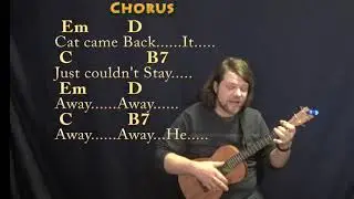 The Cat Came Back - Bariuke Cover Lesson in Em with Chords/Lyrics