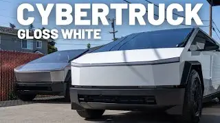 Gloss White CYBERTRUCK | STEK DYNOwhite PPF