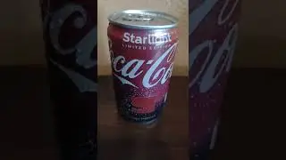 We tasted the Starlight Limited Edition-Space flavored Coca-Cola...it was a little too sweet!! 🍭🥤🛸