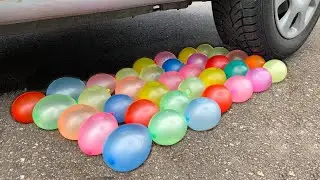 Experiment Car vs Water Balloons, Coca Cola, Pepsi | Crushing Crunchy & Soft Things by Car
