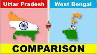 Uttar Pradesh vs West Bengal State Comparison | GDP | Population | Data Sparkly