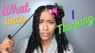 Finger coils on long natural hair