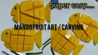 EASY MANGO FISH ART/CARVING #fruit #art #carving #satisfying #asmr