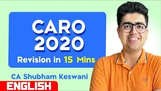 CARO 2020 Revision English | CA Final & Inter Audit | CA Shubham Keswani (AIR 8)
