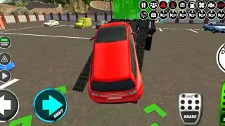 Car Loading on Narrow Road Over Water 😱 | Truck Simulator Gameplay