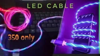 LED Lighting cable |  glowing magnetic charging cable | LED charging cable 3 in 1