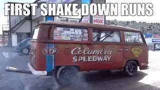 COLUMBIA SPEEDWAY DRAG BUS - FIRST OUTING AT SANTA POD RACEWAY