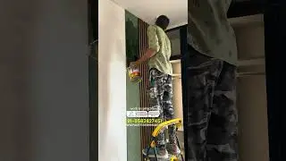 Charcoal Panels Fixing | Louvers | Palette Designs by Sanchi
